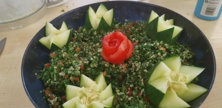 Oxford City Farm Refugee Day - tabbouleh salad