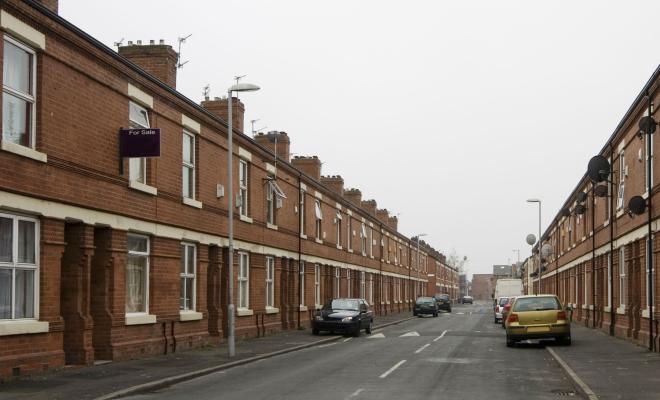 Brick built terraced housing